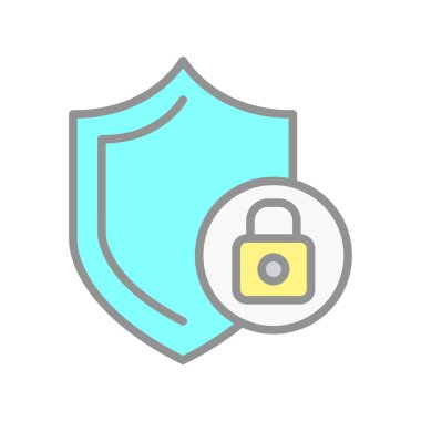 Koruma Doldurulmuş Işık Vektörü Simgesi Tasarımı