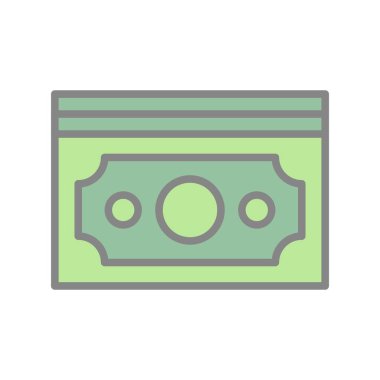 Para Doldurulmuş Işık Vektörü Simgesi Tasarımı