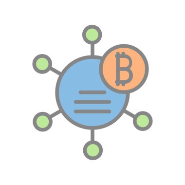 Kripto Para Birimi Işık Vektörü Simgesi Tasarımı