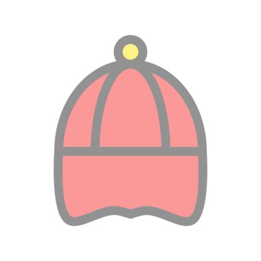 Cap Doldurulmuş Işık Vektörü Simgesi Tasarımı