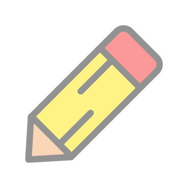 Kalem Doldurulmuş Işık Vektörü Simgesi Tasarımı