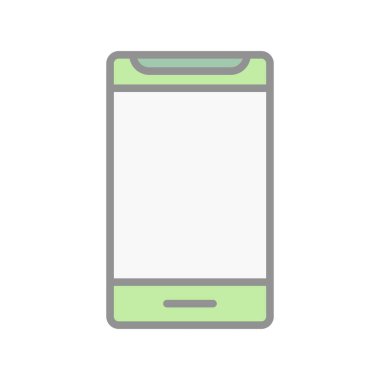 Mobil Doldurulmuş Işık Vektörü Simgesi Tasarımı