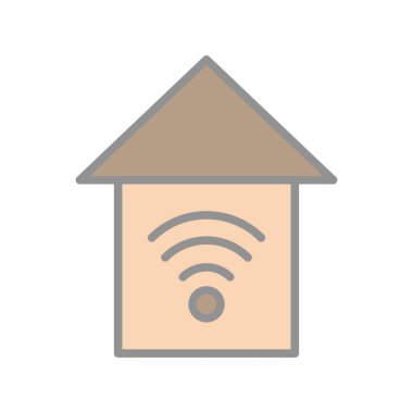 Akıllı Doldurulmuş Işık Vektörü Simgesi Tasarımı