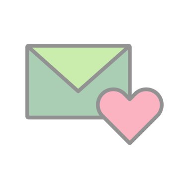 İleti Doldurulmuş Işık Vektörü Simgesi Tasarımı