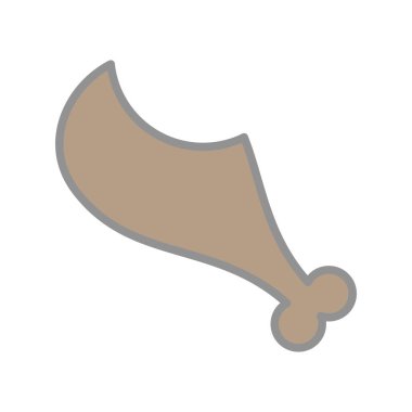 Tavuk Doldurulmuş Işık Vektörü Simgesi Tasarımı