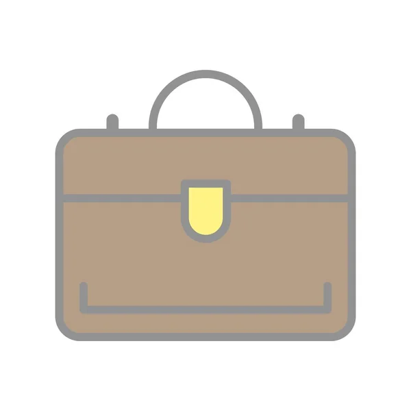 Briefcase Filled Light Vector Icon Desig - Stok Vektor