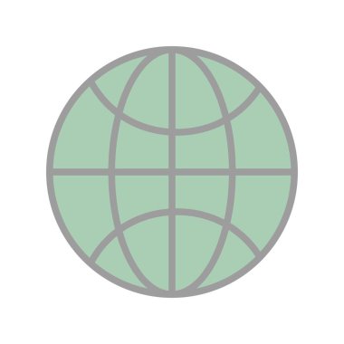 Dünya Dolu Işık Vektörü Simgesi Tasarımı