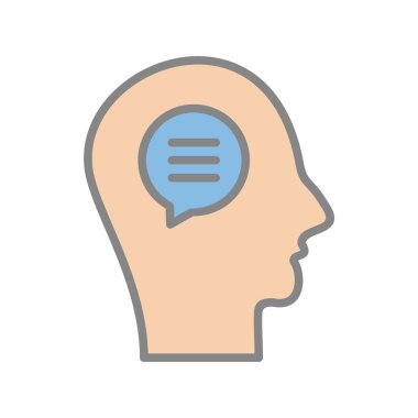 Doldurulmuş Işık Vektörü Simgesi Tasarımı Konuş