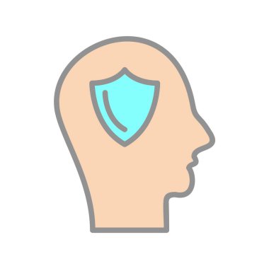 Kalkan Doldurulmuş Işık Vektörü Simgesi Desig