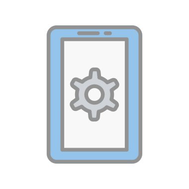  Gear Doldurulmuş Işık Vektörü Simgesi Tasarımı