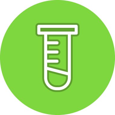 Test Tüpü Satırı Çemberi Vektör Simgesi Tasarımı