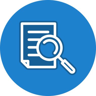 Araştırma Satırı Çemberi Vektör Simgesi Tasarımı