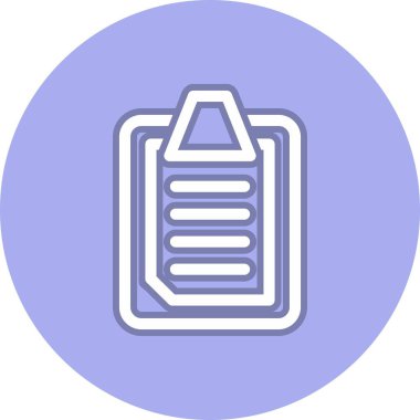 Pano Satırı Çember Vektör Simgesi Tasarımı