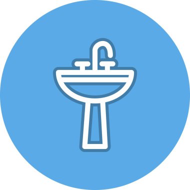 Batık Satır Çemberi Vektör Simgesi Tasarımı