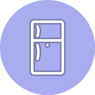 Buzdolabı Hattı Çemberi Vektör Simgesi Tasarımı