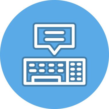 Satır Çemberi Vektör Simgesi Tasarımı Yazılıyor