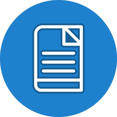 Dergi Satırı Çemberi Vektör Simgesi Tasarımı