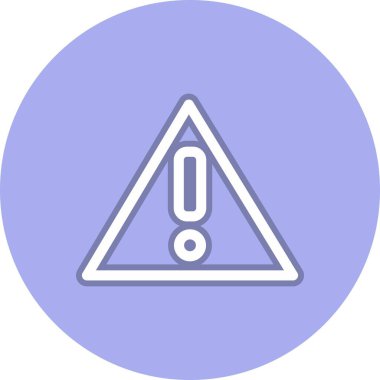 Tehlike Hattı Çemberi Vektör Simgesi Tasarımı