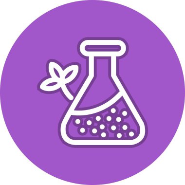 Kimyasal Satır Çemberi Vektör Simgesi Tasarımı