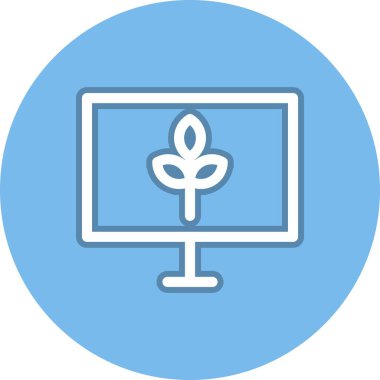 Satır Çemberi Vektör Simgesi Tasarımı İzleniyor