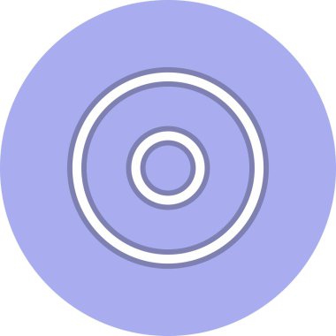 Satır Çemberi Vektör Simgesi Tasarımı Kaydet