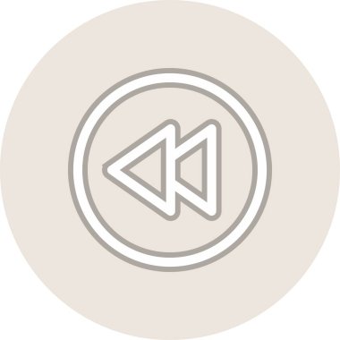 Arka Satır Çember Vektör Simgesi Tasarımı