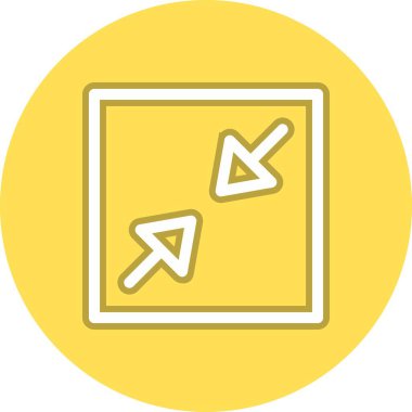 Satır Çemberi Vektör Simgesi Tasarımı Büyüt