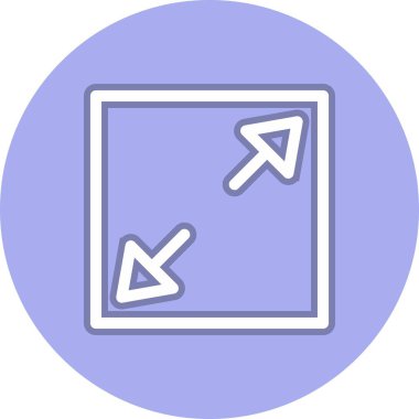 Satırı Büyüt Çember Vektör Simgesi Tasarımı