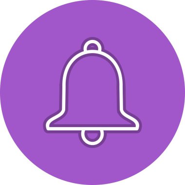 Çan Hattı Çemberi Vektör Simgesi Tasarımı