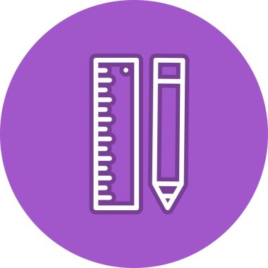 Satır Çemberi Vektör Simgesi Tasarımı Ölçeklendir