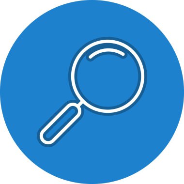 Arama Satırı Çemberi Vektör Simgesi Tasarımı