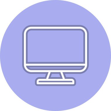 Lcd Satır Çemberi Vektör Simgesi Tasarımı