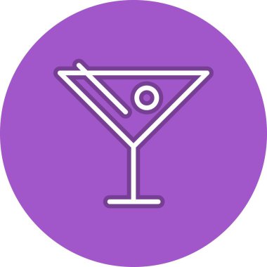 Satır Çemberi Vektör Simgesi Tasarımı İç