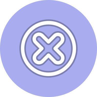 Çizgi Çemberi Vektör Simgesi Tasarımı