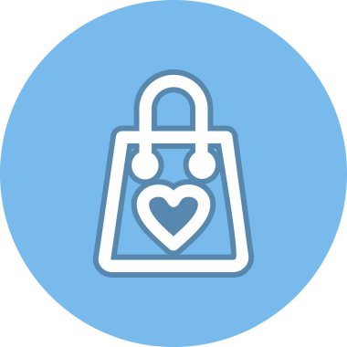 Alışveriş Torbası Çemberi Vektör Simgesi Tasarımı