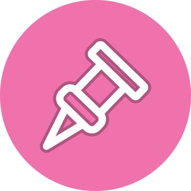 Pin Satırı Çemberi Vektör Simgesi Tasarımı