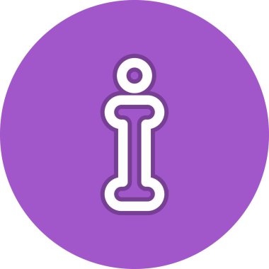 Bilgi Satırı Çemberi Vektör Simgesi Tasarımı