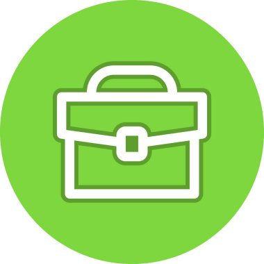 Evrak çantası Satır Çemberi Vektör Simgesi Tasarımı