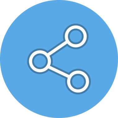 Bağlantı Satırı Çemberi Vektör Simgesi Tasarımı