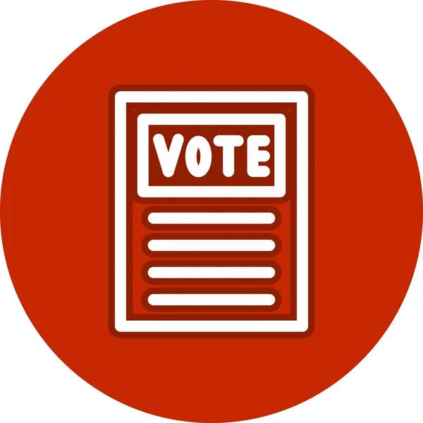 Векторная Икона Vote Line — стоковый вектор
