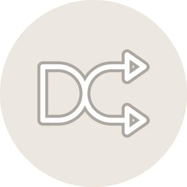 Speed Line Circle Vector Icon Desig — Stock vektor