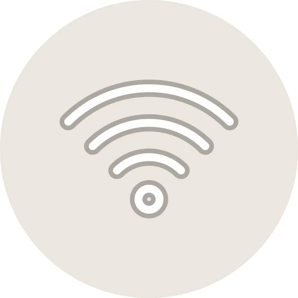 Σχεδιασμός Εικονιδίων Wifi Line Circle Vector — Διανυσματικό Αρχείο