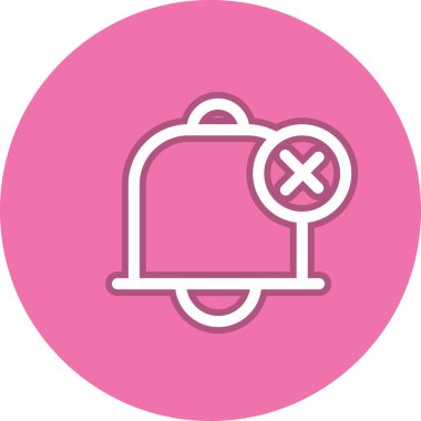 Çan Hattı Çemberi Vektör Simgesi Tasarımı