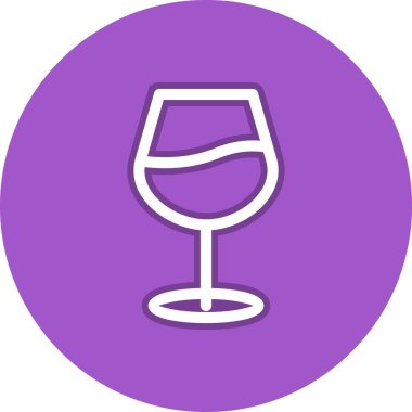 Satır Çemberi Vektör Simgesi Tasarımı İç