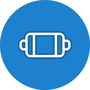 Tabaka Satırı Çemberi Vektör Simgesi Tasarımı