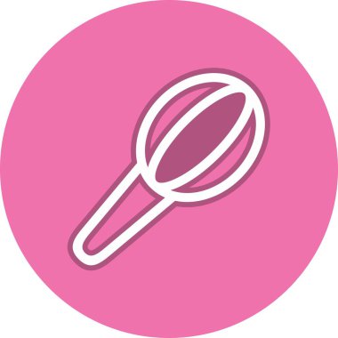 Çizgi Çemberi Vektör Simgesi Tasarımı