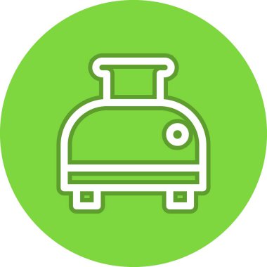 Tost Hattı Çemberi Vektör Simgesi Tasarımı