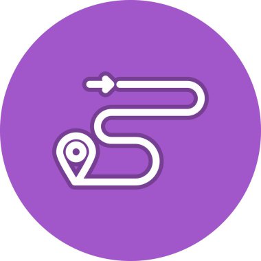 İşaret Çizgisi Çember Vektör Simgesi Tasarımı