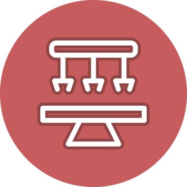 Robotik Cerrahi Satır Çemberi Vektör Simgesi Tasarımı