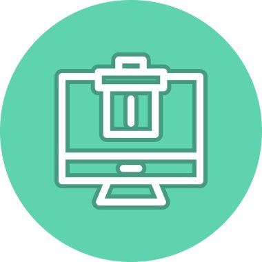 Kağıt Kutusu Satır Çemberi Vektör Simgesi Tasarımı